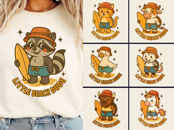 Download Little Beach Dude Summer T-Shirt Bundle - Premium Resources