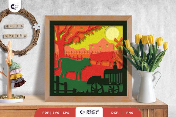 Download Farm Animal 3D Paper Cut SVG - 3d paper Collection