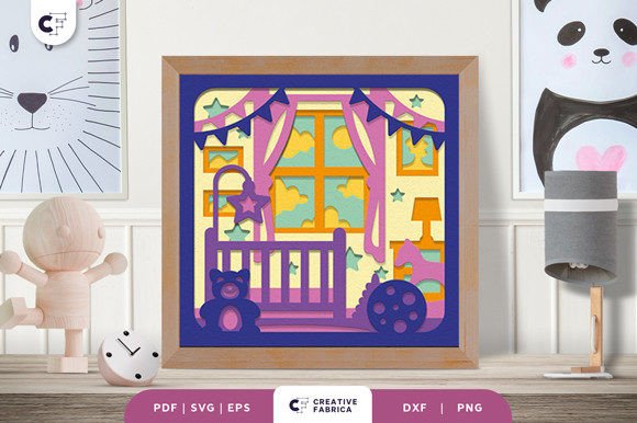 Download Doll House Baby 3D Paper Cut SVG - 3d paper Collection