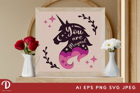 Download Unicorn Silhouette Quotes 3D Paper Cut - 3d paper Collection
