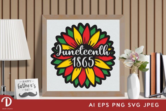 Download Juneteenth 1865 Sunflower 3D Paper Cut - 3d paper Collection