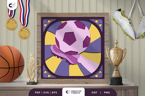 Download Soccer Player Football 3D Paper Cut - 3d paper Collection