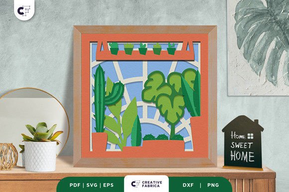 Download Green House Plant 3D Paper Cut SVG - 3d paper Collection