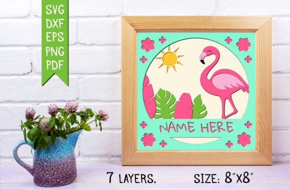 Download Summer Monogram 3D Paper Cut File - 3d paper Collection