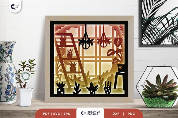 Download House Full of Plant 3D Papercut - 3d paper Collection
