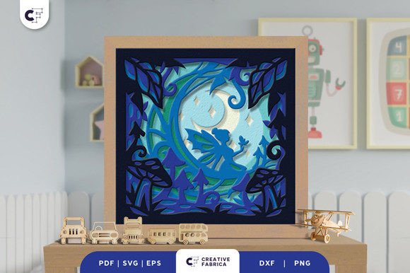Download Fairy in the Fairytale World 3D Papercut - 3d paper Collection