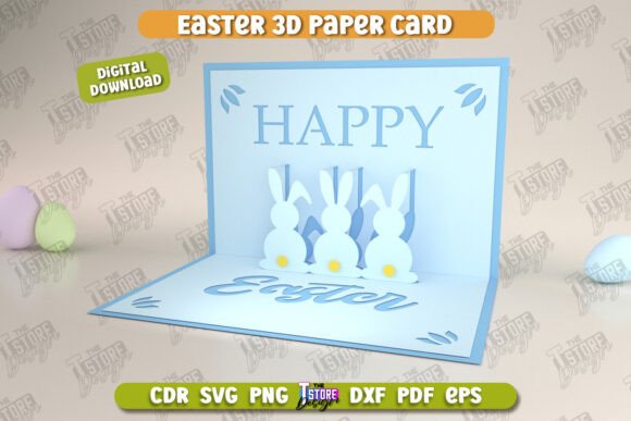 Download Easter 3D Paper Card |Pop Up Easter Card - 3d paper Collection