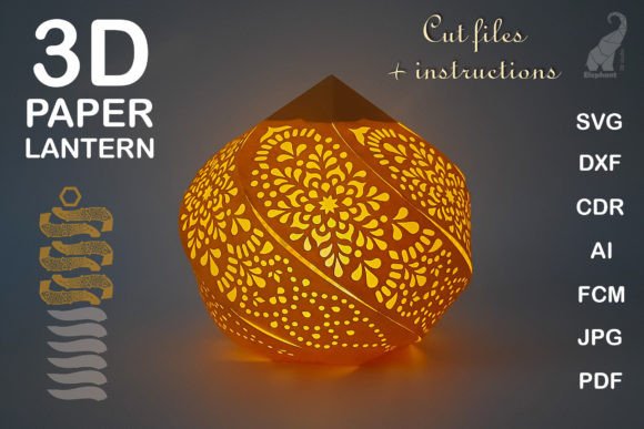 Download 3D Paper Lantern Svg Template - 3d paper Collection