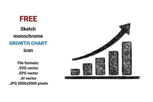 Download FREE Sketch Growth Chart Icon - Premium Resources