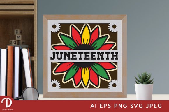 Download Juneteenth Sunflower 3D Paper Cut - 3d paper Collection