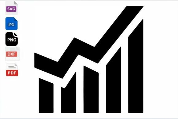 Download Growth Chart Icon SVG PNG JPG DXF PDF - Premium Resources
