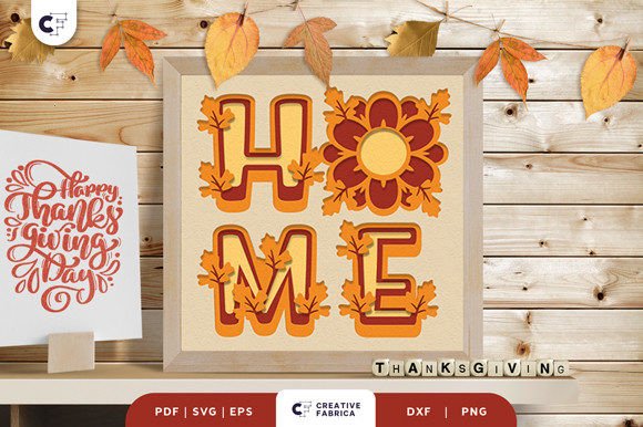 Download Sunflower HOME 3D Paper Cut SVG - 3d paper Collection