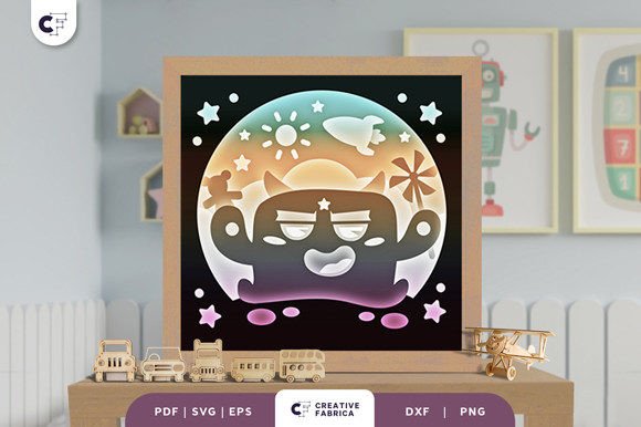 Download Cute Little Monster 3D Paper Cut - 3d paper Collection