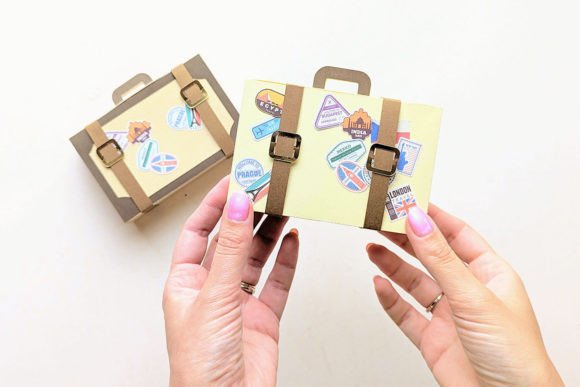 Download 3D Paper Suitcase Gift Box SVG - 3d paper Collection